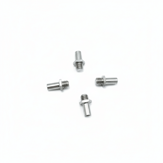 Set of four hardened 420 steel feathering shafts for Kootai F05 Black Hawk main rotor head hub.