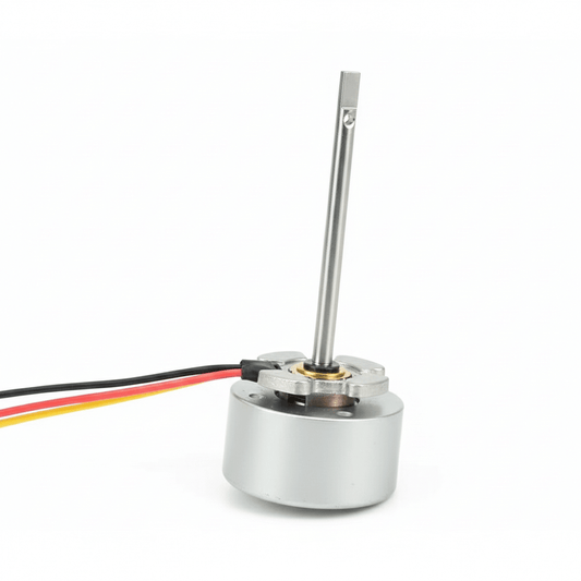 1106 11200KV brushless main motor for Kootai F05 featuring a long silver shaft and 3-pin connector.
