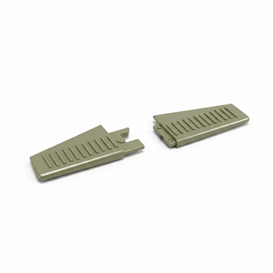 Army green ABS horizontal tail wing stabilizer part specifically for Kootai F05 Black Hawk scale helicopter.