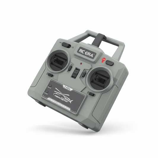 Official 2.4GHz 6CH white remote control transmitter for RC ERA C189 dual brushless helicopter.