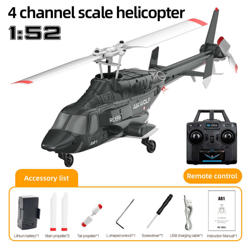 RC ERA A61 Optical-Flow RC Helicopter, Altitude Hold, 2.4GHz, 1–3 Batteries | KIDS TOY LOVER
