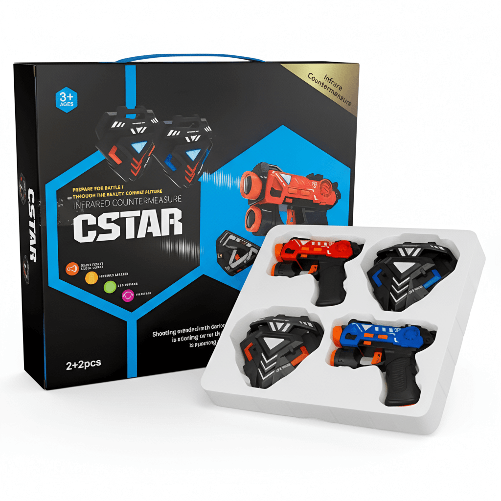 Kids' Laser Strike Set: Infrared Battle Toy Guns for Indoor/Outdoor Fun | KIDS TOY LOVER