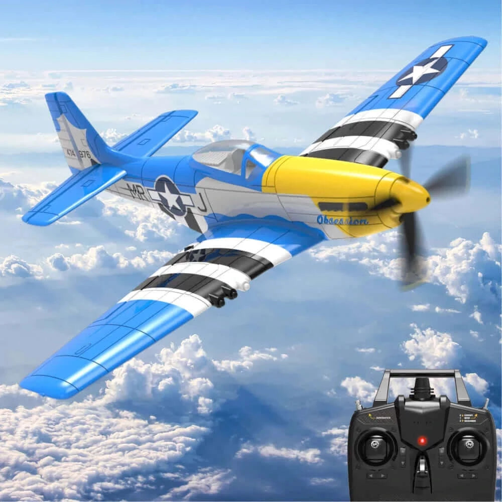 P51D Mustang in the air - Kids toy lover