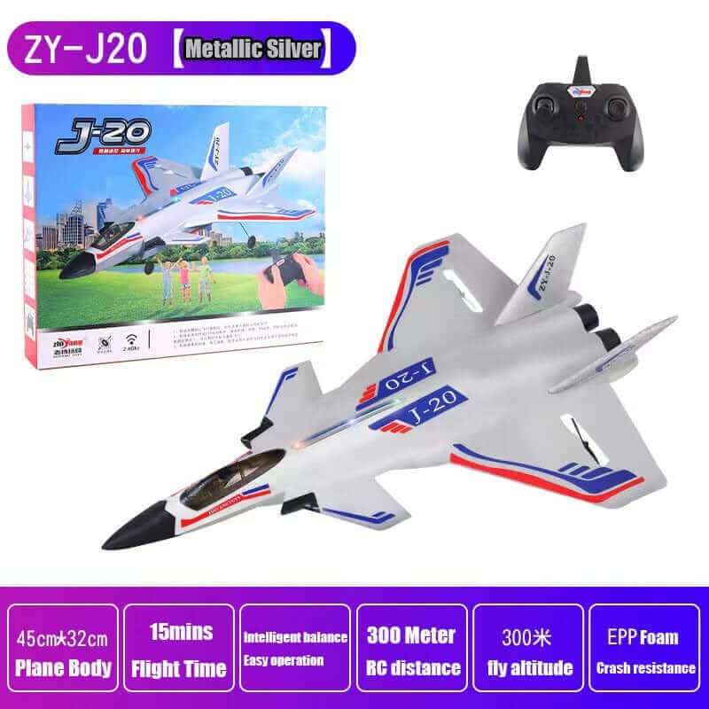  J20 RC Fighter Jet with Cool Lights | KIDS TOY LOVER