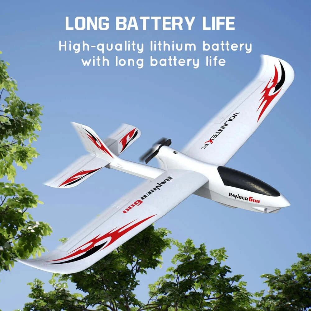 Ranger 600 RC Glider: 3Ch Gyro EPP Trainer Plane with One-Key Aerobatics | Kids Toy Lover