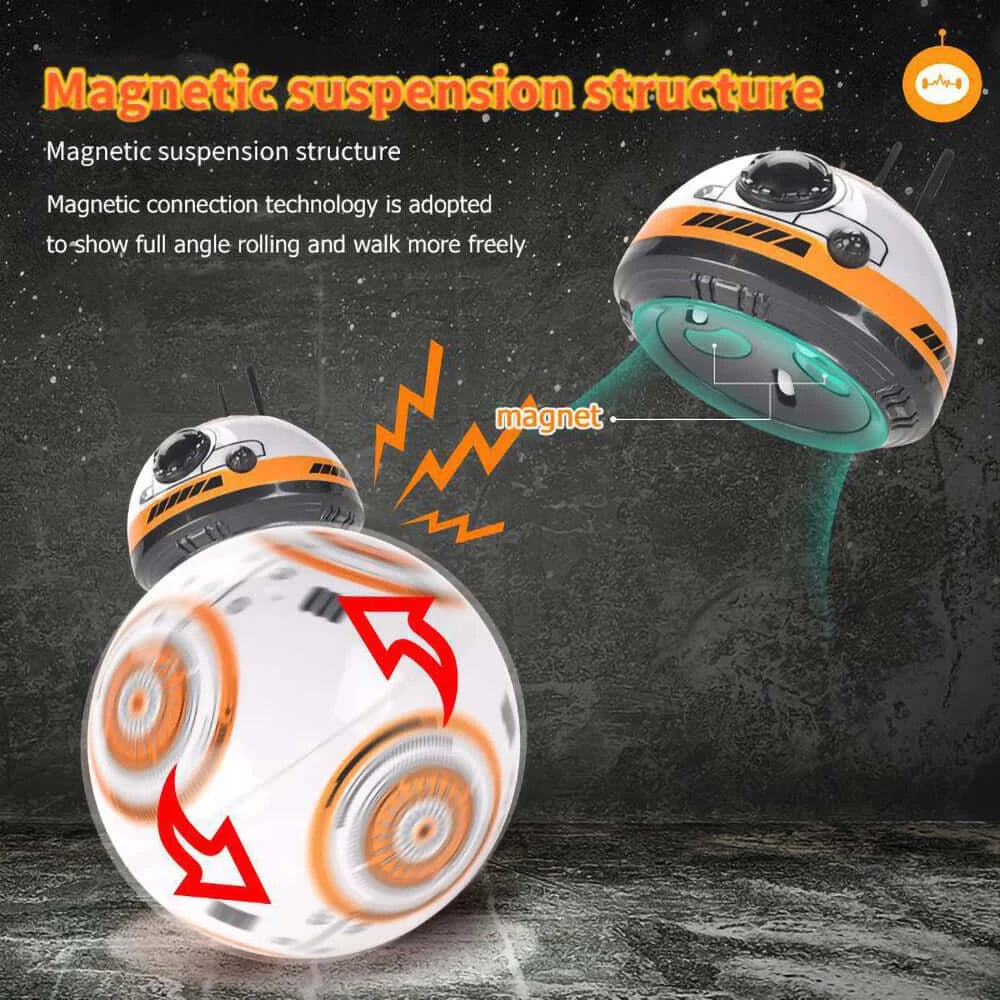 Smart BB8 Ball Robot 2.4G RC with Sound & Moves - Kids Toy Lover