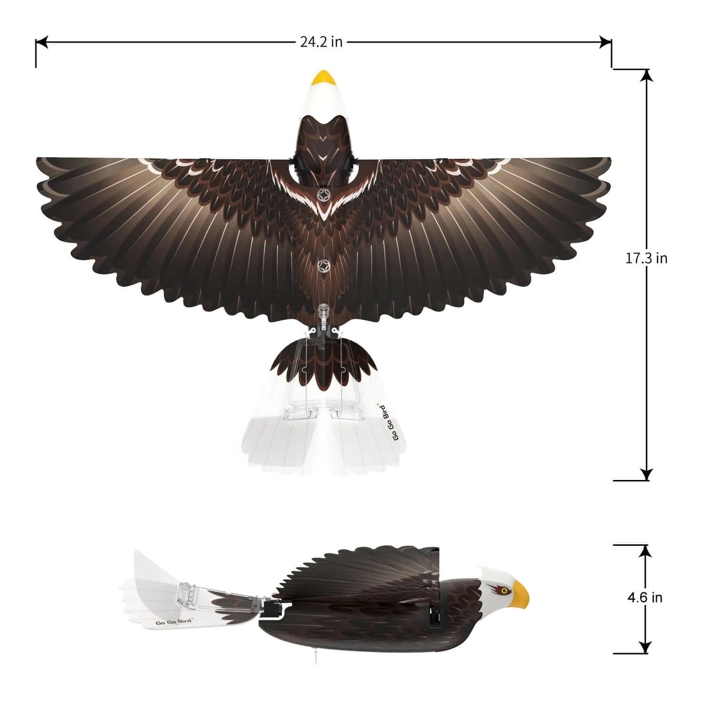 Go Go Bird Eagle: Upgraded RC Flying Eagle with Smart Bionic Flapping Wings | Kids Toy Lover