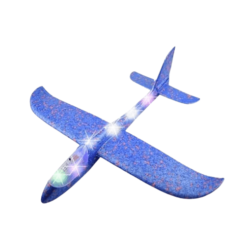 50CM Big Foam Airplane Model with LED Light and Hand Throw - Kidstoylover