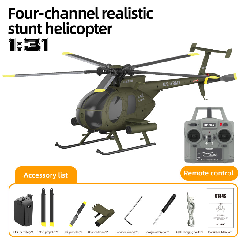 RC ERA C184S 6CH Scale Brushless Optical Flow RC Helicopter