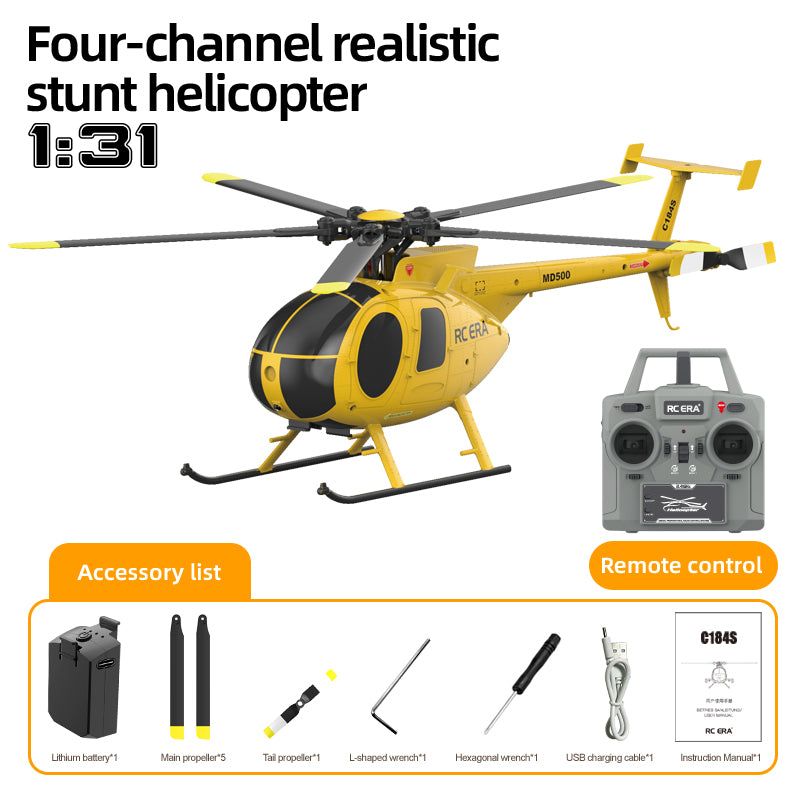 RC ERA C184S 6CH Scale Brushless Optical Flow RC Helicopter