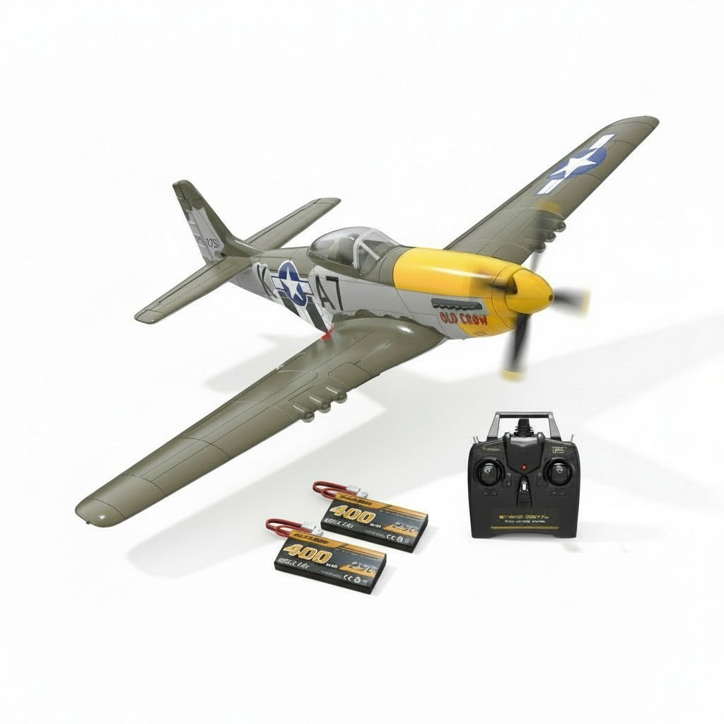 P51D RC Airplane, 4-Channel Brushless Motor | VOLANTEXRC | KIDS TOY LOVER
