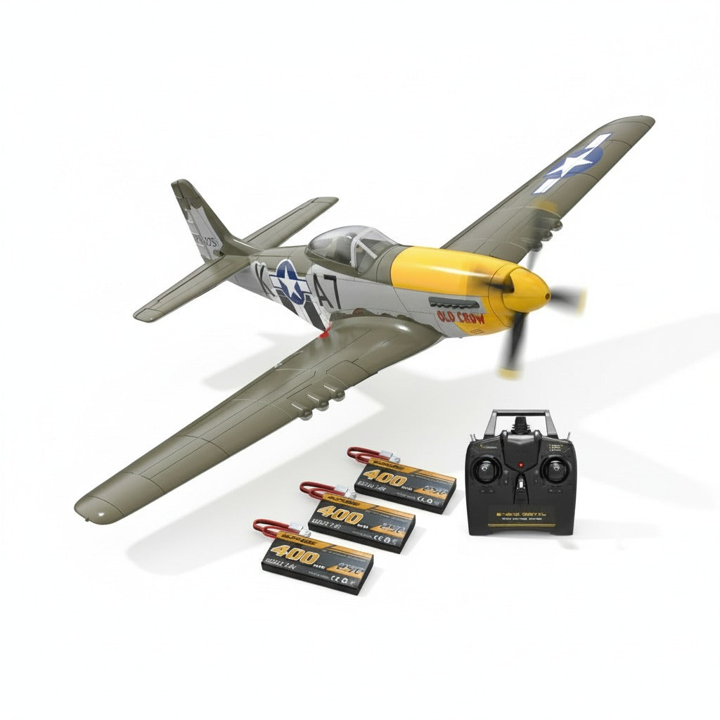 P51D RC Airplane, 4-Channel Brushless Motor | VOLANTEXRC | KIDS TOY LOVER