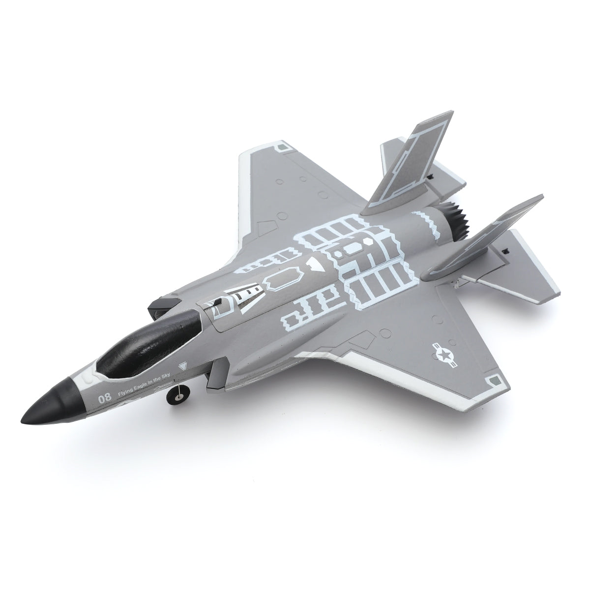 FX9635 F35 Brushless RC Fighter Jet 4CH Ducted Fan Stunt Aircraft with 6-Axis Gyro
