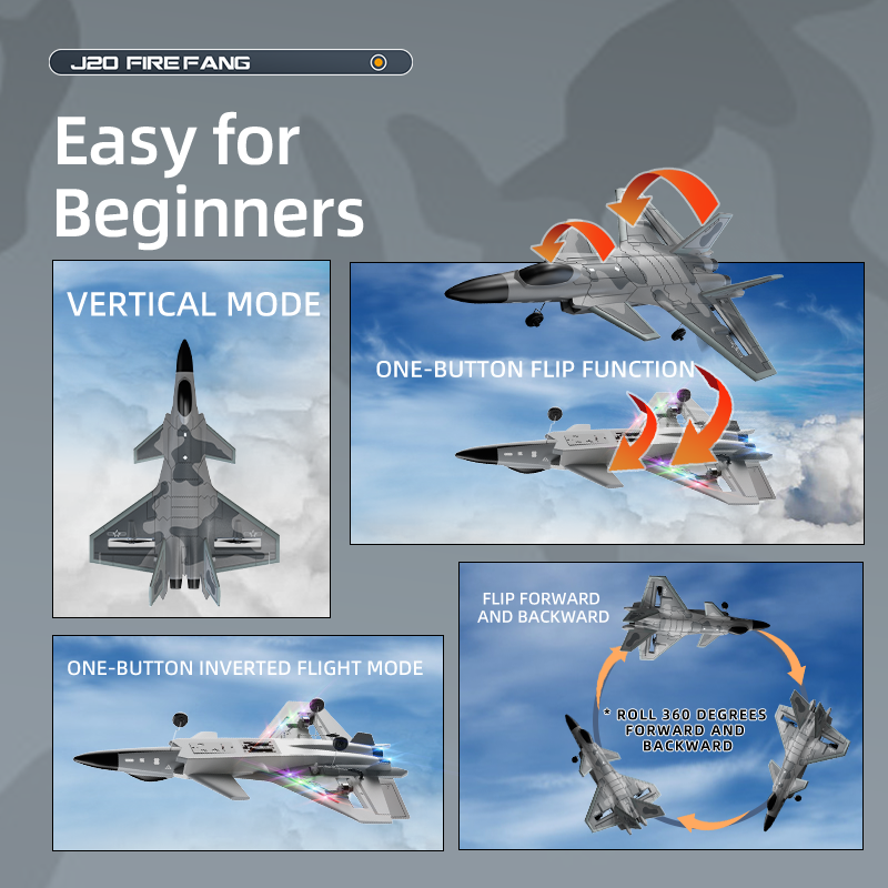 BM32 J20 vertical inverted and tumbling flight functions
