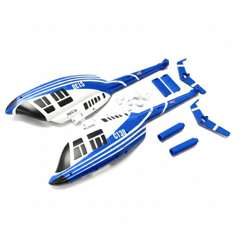 RC ERA C138 Fuselage Shell Set (Red/Blue) OEM Replacement | KIDS TOY LOVER