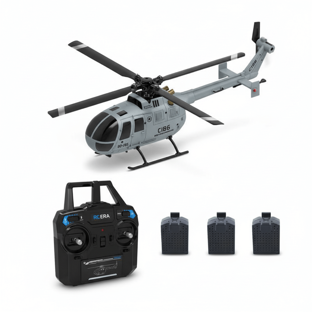 C186 2.4G RC Helicopter - 4 Propellers, 6-Axis Gyroscope, Air Pressure Height Stabilization | KIDS TOY LOVER