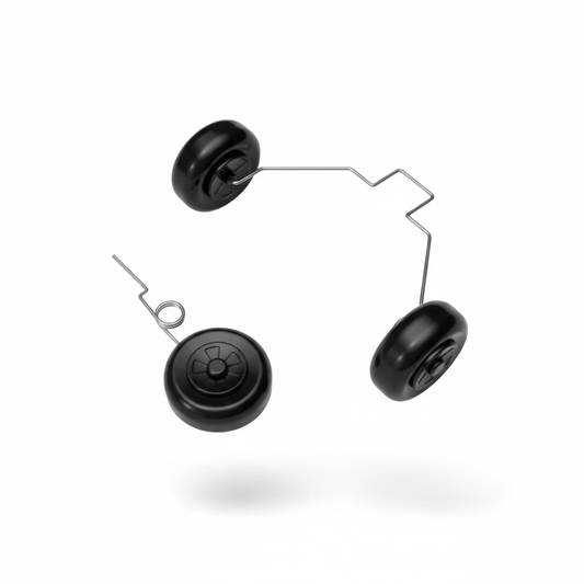 Full tricycle landing gear set with wheels for VolantexRC F-16 Falcon RC jet.