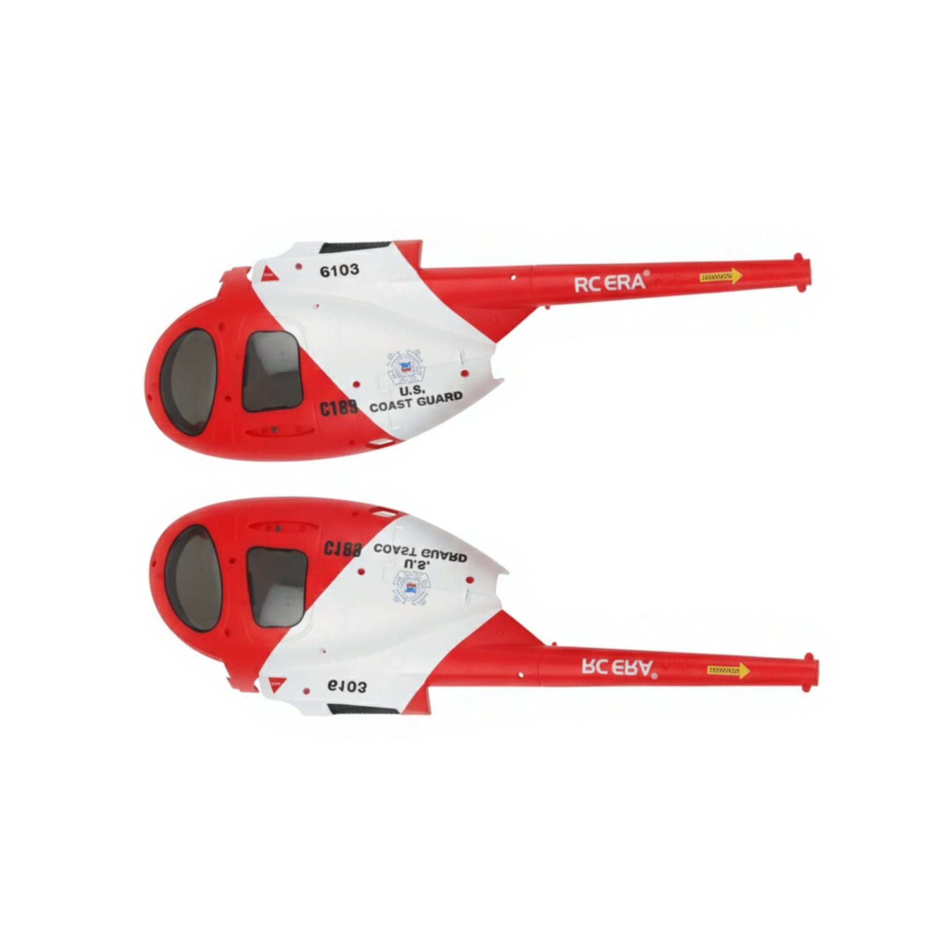 RC ERA C189 replacement fuselage shell in Red/White color schemes.
