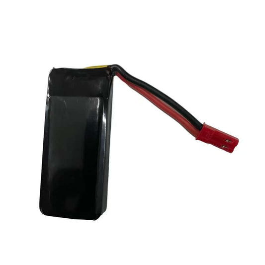 Xiaobaima BM16 F-22 RC Airplane 3.7V 850mAh 1S Lipo battery with red JST 2-pin connector.