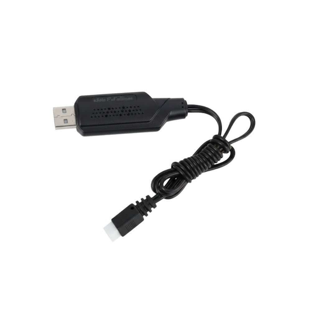 Wltoys A310 7.4V USB charger cable with dual indicator lights and XH3P plug.