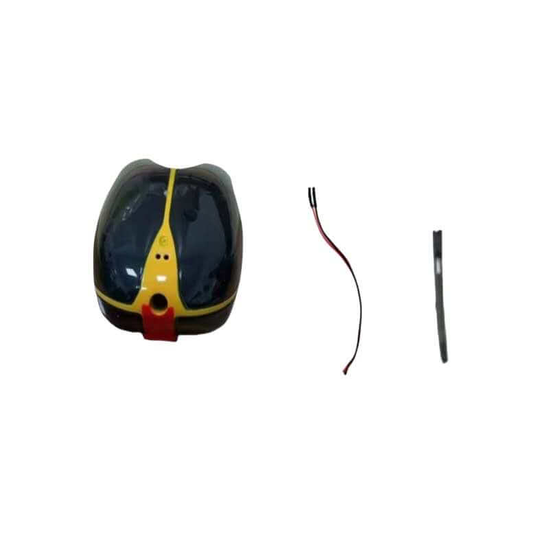 Yellow replacement cockpit canopy for RC ERA C190 scale brushless helicopter.