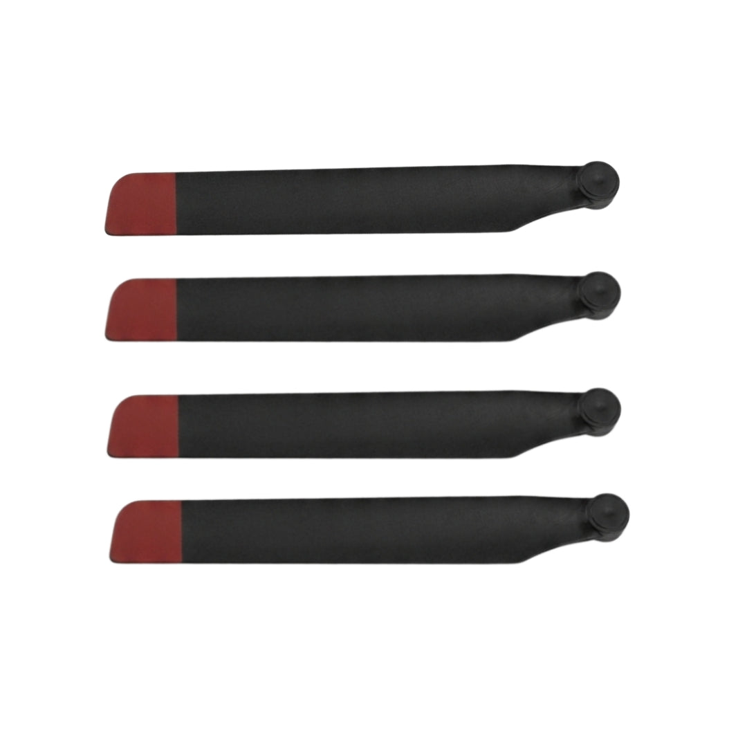 Set de 4 pales principales d'hélice de rotor de remplacement pour RC ERA C184 MD530 (Rouge/Blanc)