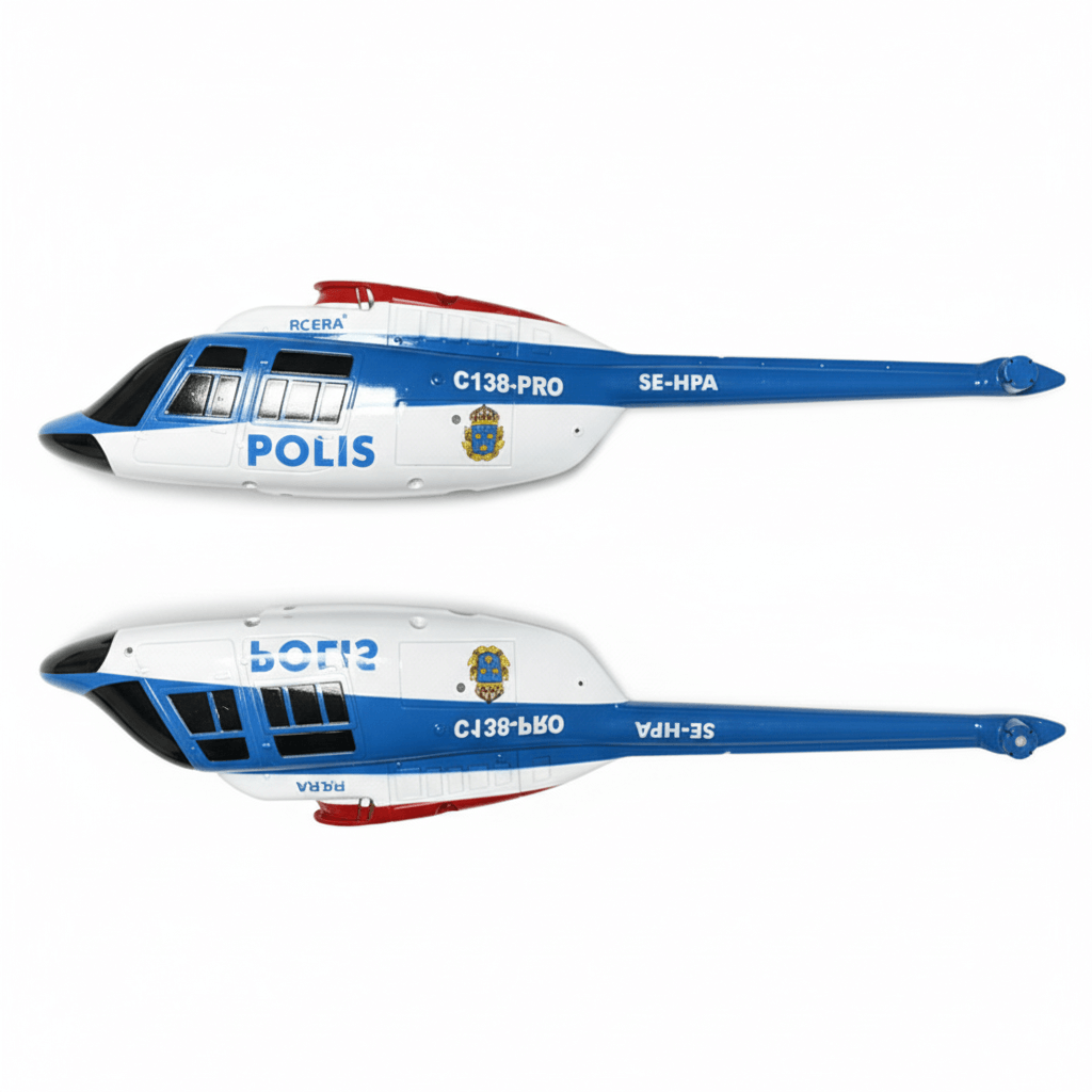 RC ERA C138 Pro fuselage canopy set blue white
