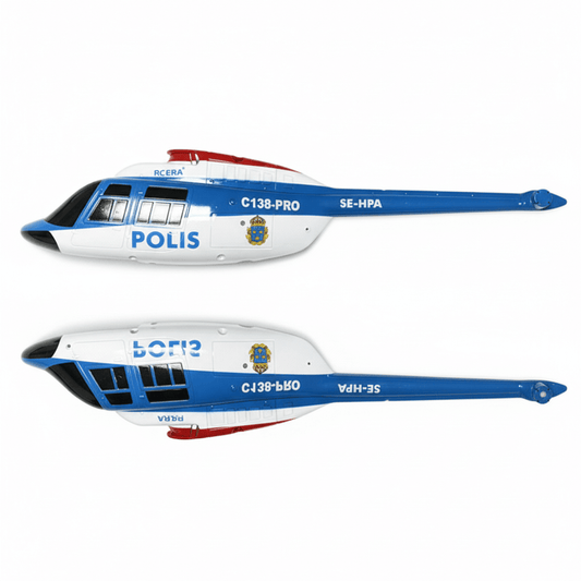 RC ERA C138 Pro fuselage canopy set blue white