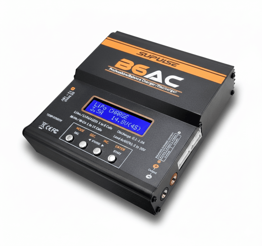 SUPULSE B6AC 80W AC/DC Balance Charger for RC LiPo LiFe NiMH NiCd Pb 1–6S