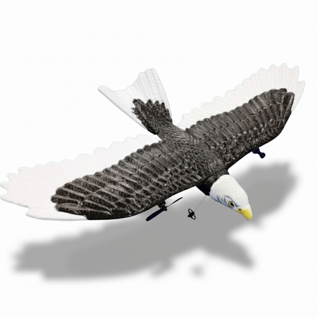 405mm Wingspan Eagle RC Aircraft - 2.4G Remote Control Foam Glider for Kids in flight