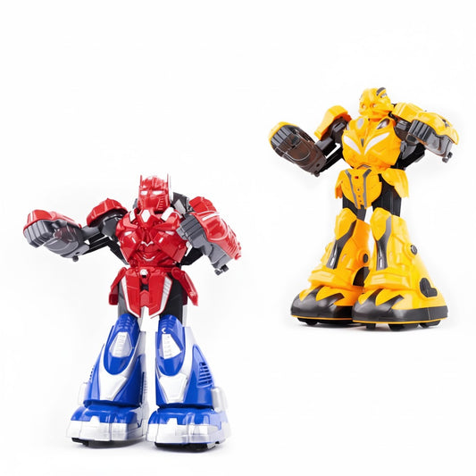 روبوت قتالي يتحكم في حاسة الجسد - موسيقى، أضواء، لعبة ملاكمة تعمل بالتحكم عن بعد