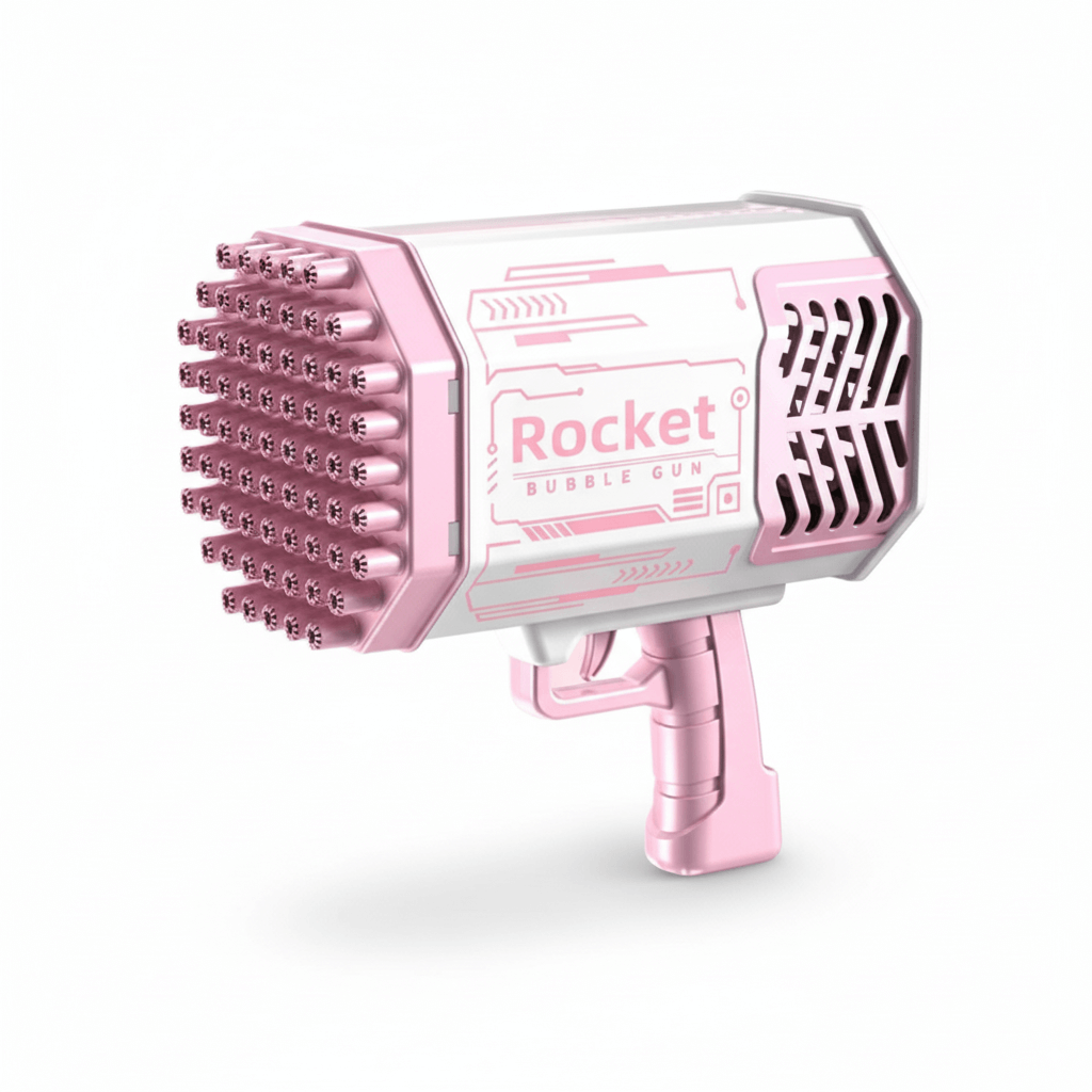 69-Hole Bubble Gun Rocket - Automatic Blower with Lights for Kids | Perfect Gift