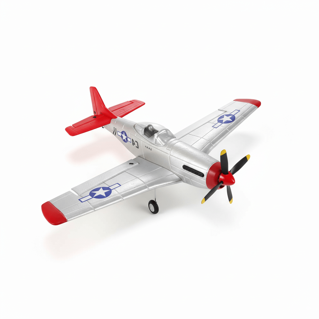 FX9501 P-51 Mustang 400mm 4CH Brushless RC Airplane Warbird with 6-Axis Gyro
