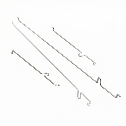 Steel push rod set linkage replacement for VolantexRC 761 series 400mm RC warbirds.