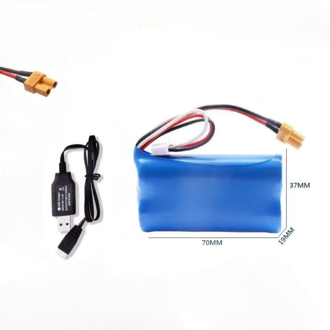 5000mAh XT30 Battery with Charging Cable for RadioMaster TX16S Mark II V4.0