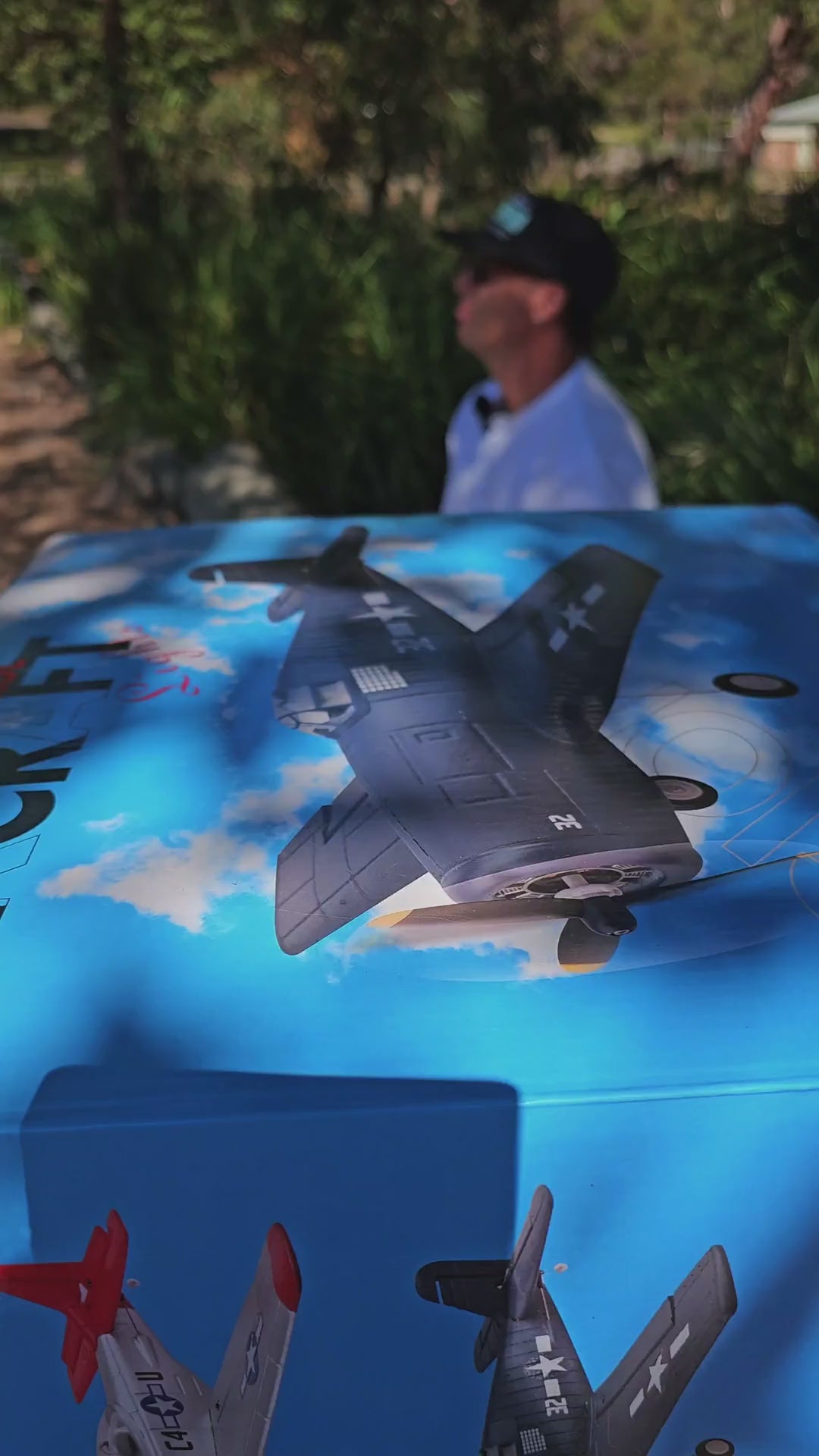 FX9503 RC warbird product close-up and outdoor demonstration by Mitch Cooper
