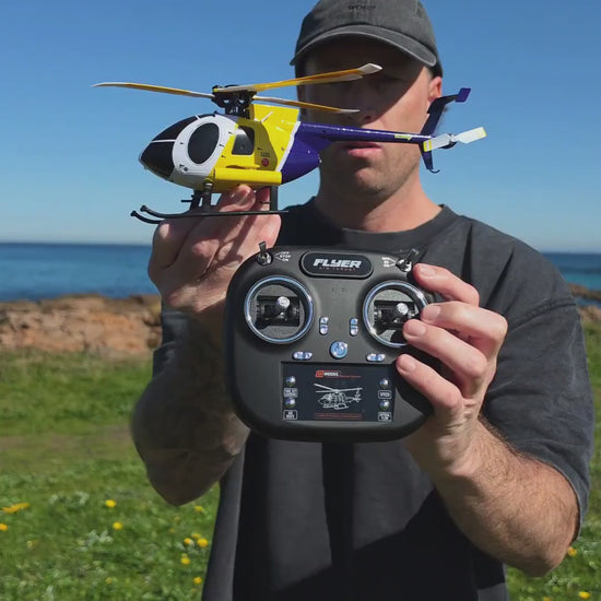 K300 RC helicopter outdoor flight demonstration by Mitch Cooper