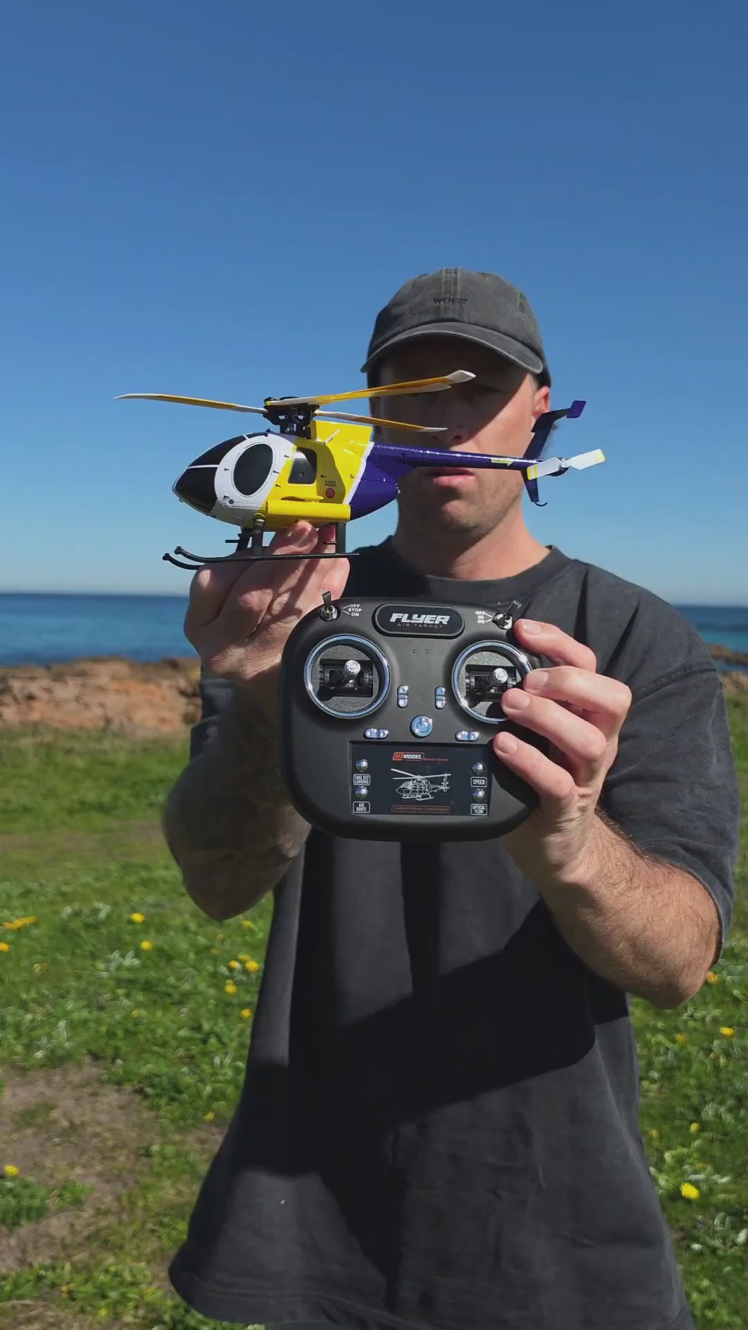 K300 RC helicopter outdoor flight demonstration by Mitch Cooper