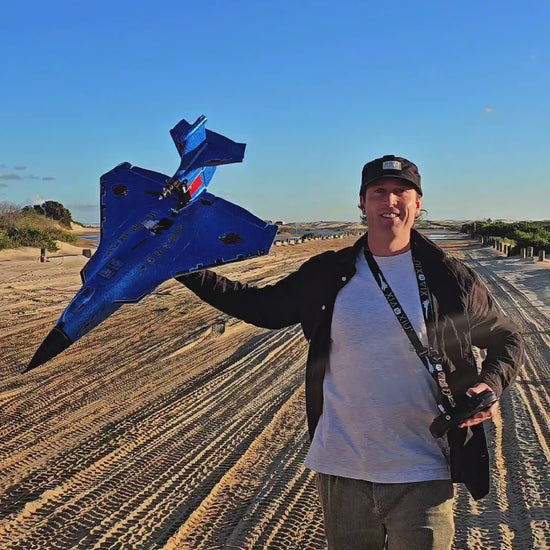 XiaXiu 95cm sea land air RC plane close-up and outdoor flight demonstration by Mitch Cooper