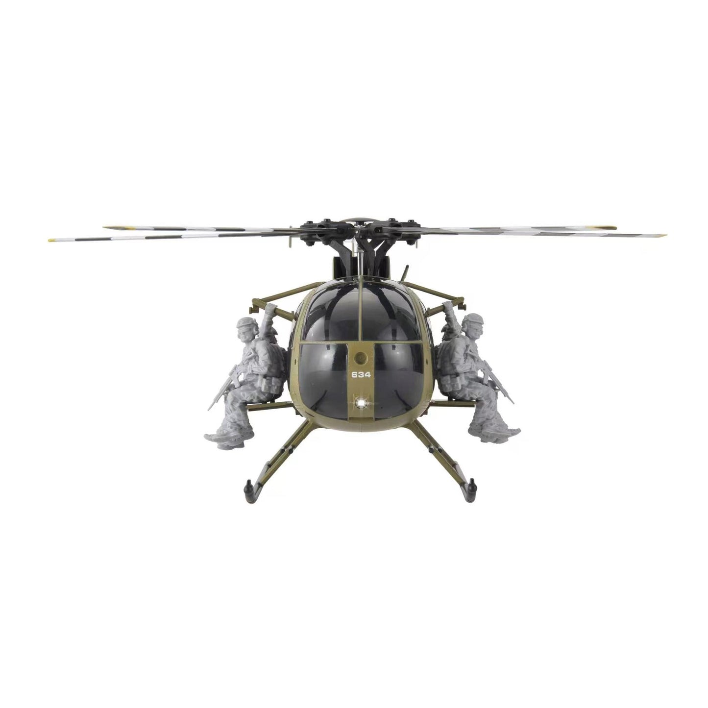 RC ERA C189S RC helicopter front view with four soldier figures