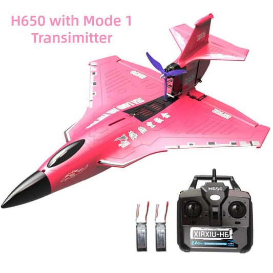 Xiaxiu H650 Raptor RC Plane Mode 1 transmitter Red color | Kidstoylover