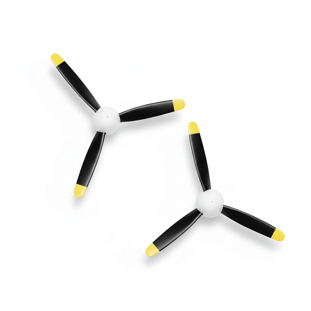 3-Blade Propeller Set (2pcs) for VolantexRC Spitfire 500mm Brushless Warbird