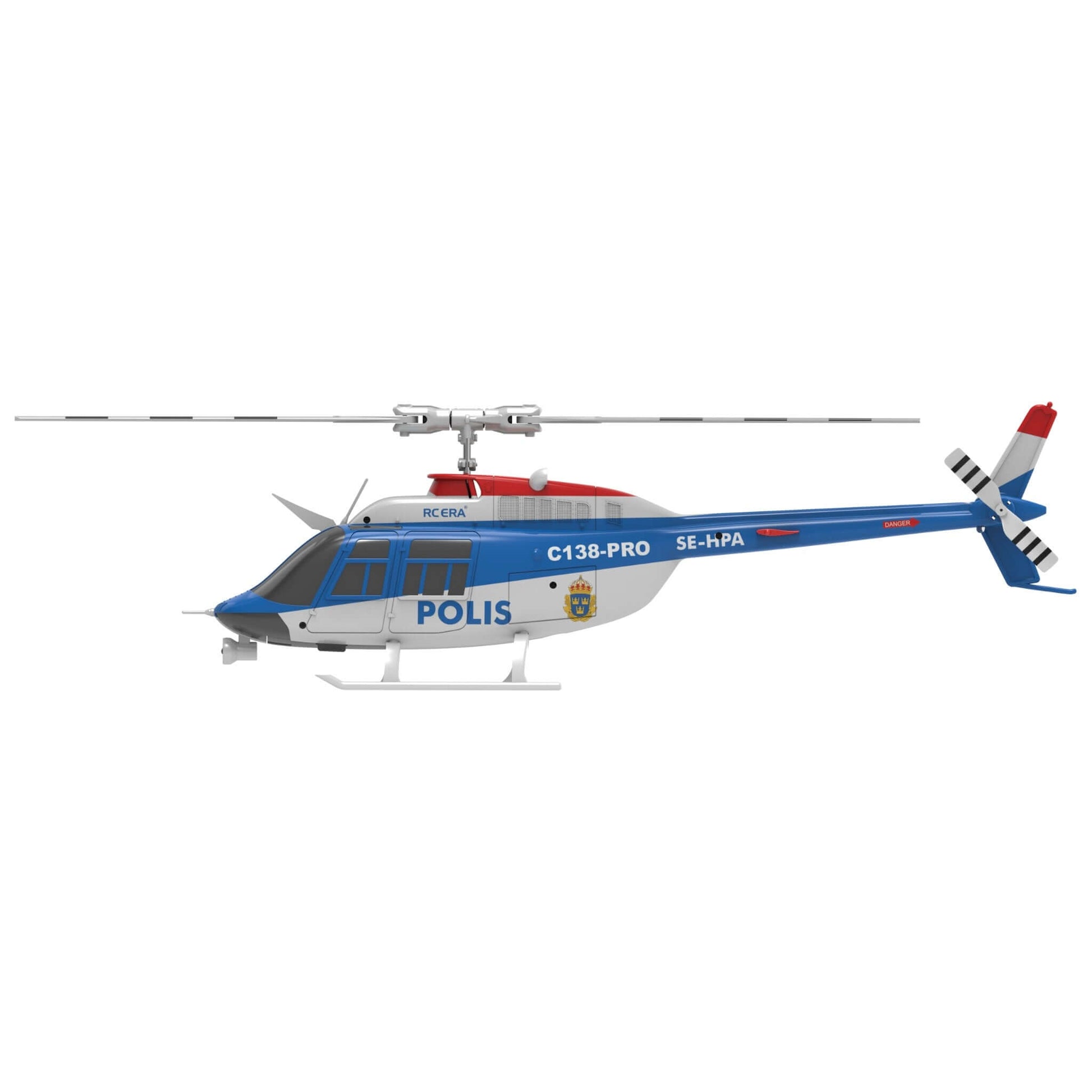 RC ERA C138 PRO 6CH Brushless Police RC Helicopter with Optical Flow & LED Lights | KIDS TOY LOVER