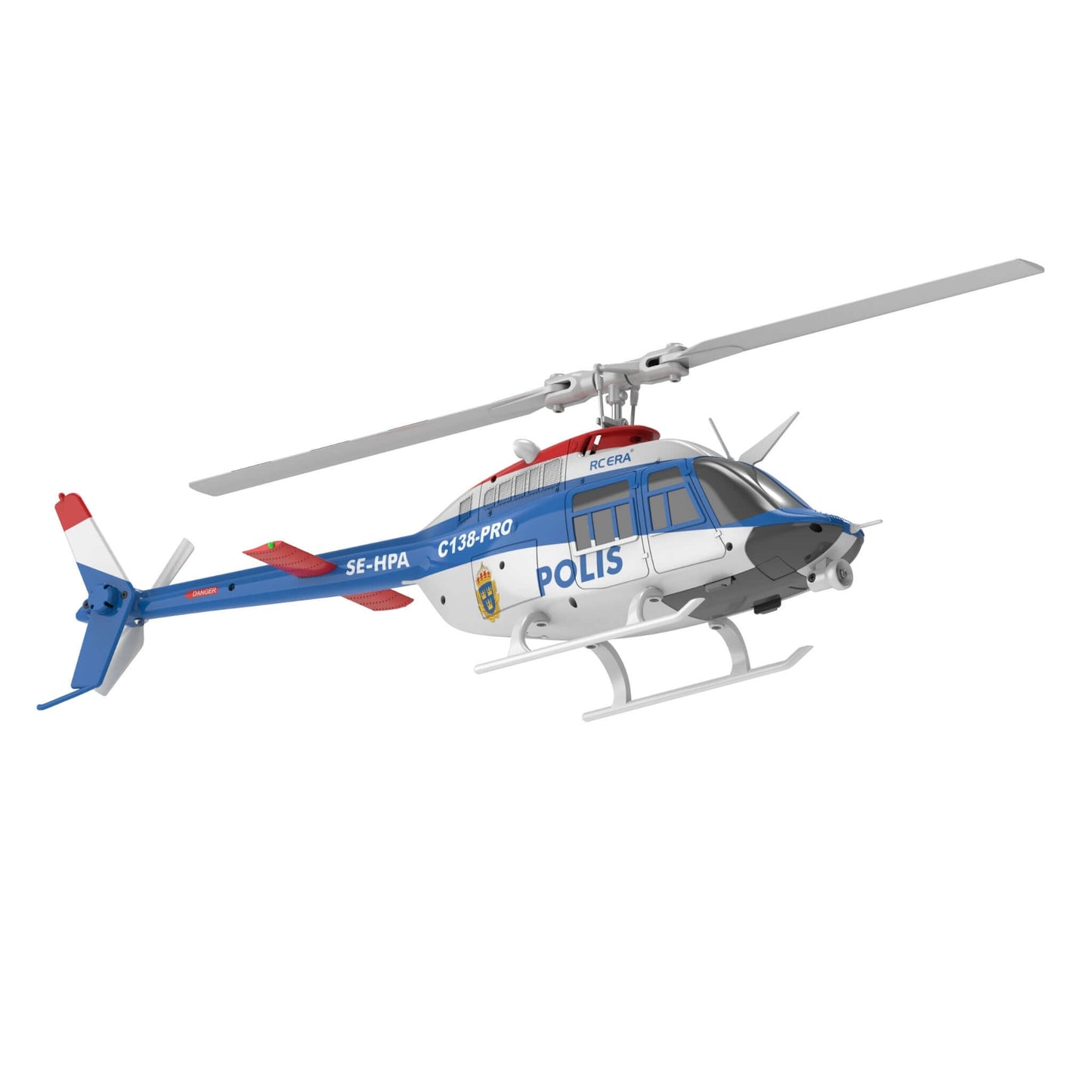 RC ERA C138 PRO 6CH Brushless Police RC Helicopter with Optical Flow & LED Lights | KIDS TOY LOVER