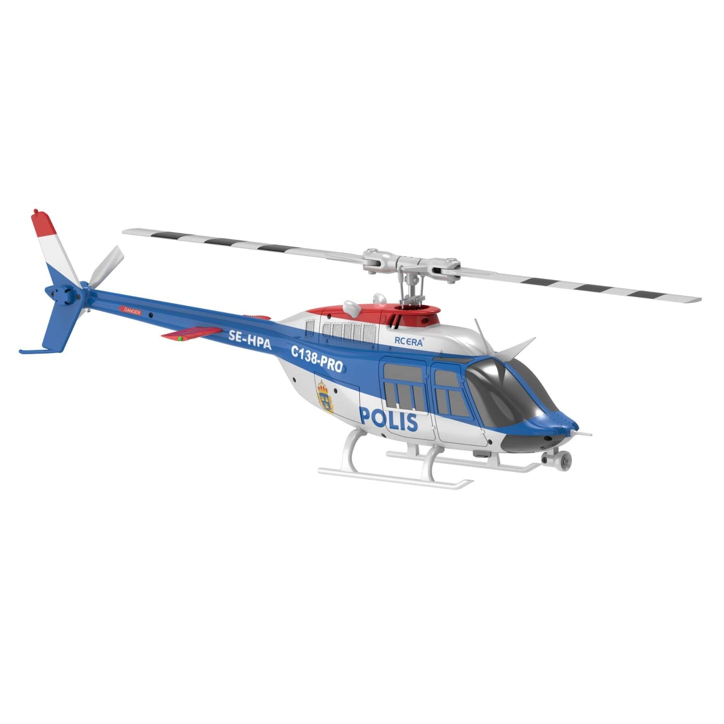 RC ERA C138 PRO 6CH Brushless Police RC Helicopter with Optical Flow & LED Lights | KIDS TOY LOVER