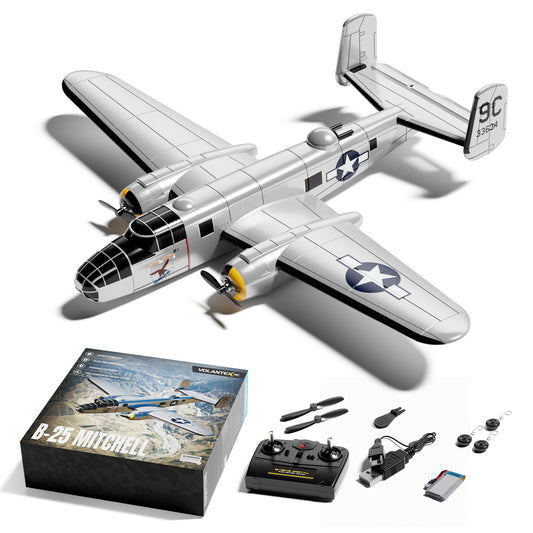 VolantexRC 76210 B-25 Mitchell RC plane with one-battery package contents