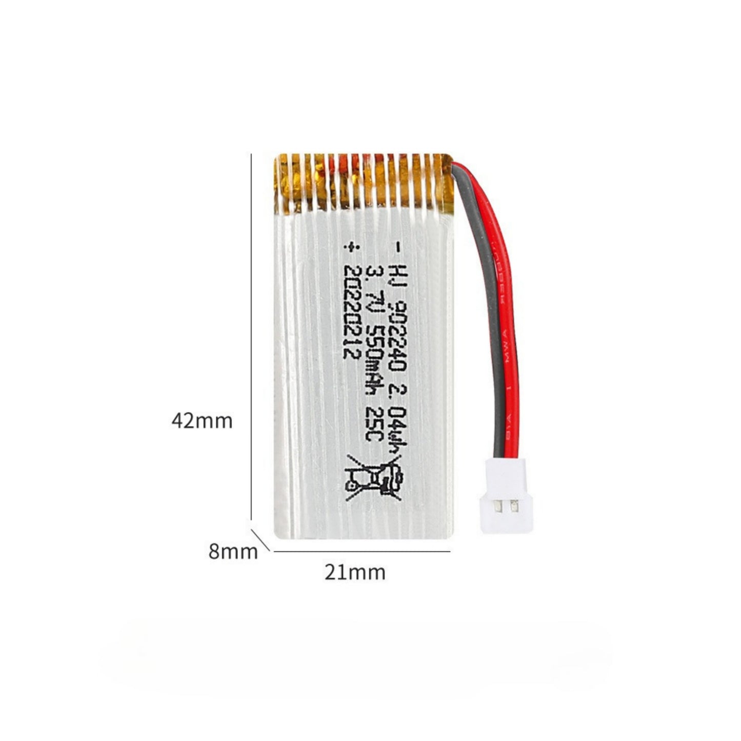 Pack batterie de rechange LiPo 3,7V 550mAh pour avion RC FX9503 F6F Hellcat