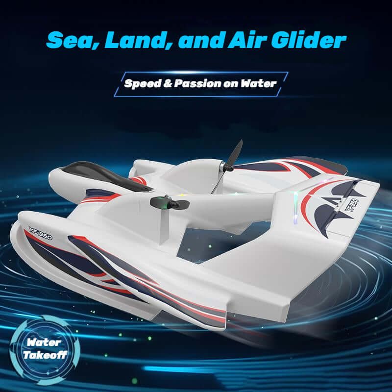 Kidstoylover Sea, Land, Air Glider with Gyro & LED