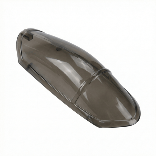 Transparent replacement cockpit canopy cover for ZY J20 RC fighter jet model aircraft.