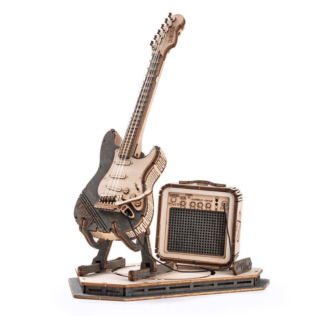 3D DIY Guitarra Elétrica Puzzle | Kidstoylover
